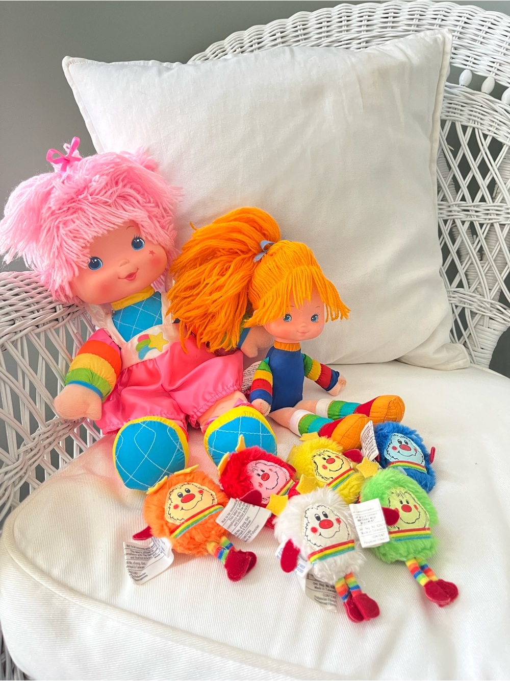 Vintage 1983 Rainbow Brite Baby Tickled Pink 6 Sprites RARE Hallmark lot